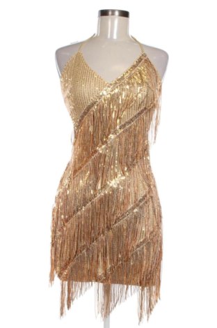 Sukienka SHEIN, Rozmiar XS, Kolor Złocisty, Cena 69,66 zł