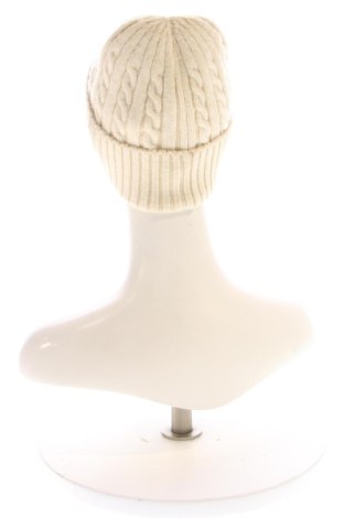 Czapka Unbranded, Kolor ecru, Cena 21,99 zł