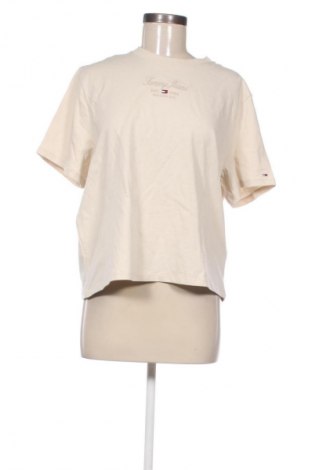 Γυναικείο t-shirt Tommy Jeans, Μέγεθος L, Χρώμα  Μπέζ, Τιμή 47,99 €, #131502657