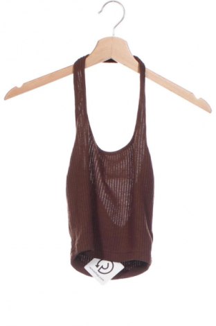 Дамски топ H&M Divided, Размер XS, Цвят Кафяв, Цена 2,04 €