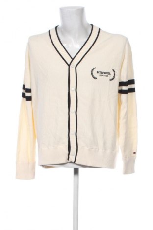 Herren Strickjacke Tommy Hilfiger, Größe M, Farbe Ecru, Preis 30,99 €