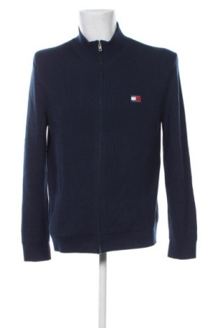 Jachetă tricotată de bărbați Tommy Jeans, Mărime XL, Culoare Albastru, Preț 584,99 Lei