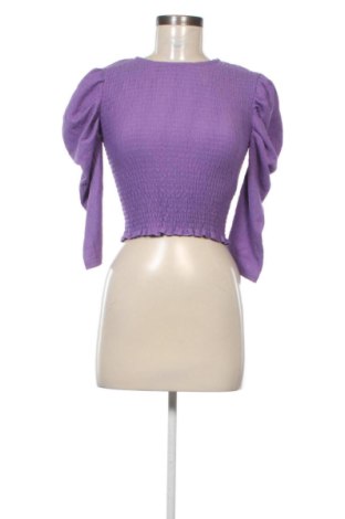 Bluză de femei Bershka, Mărime XS, Culoare Mov, Preț 60,99 Lei