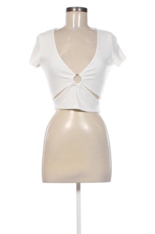 Bluză de femei Bershka, Mărime M, Culoare Alb, Preț 60,99 Lei