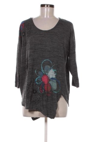Bluzka damska Desigual, Rozmiar XL, Kolor Szary, Cena 129,99 zł