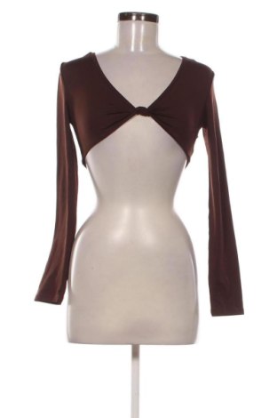 Дамска блуза SHEIN, Размер XS, Цвят Кафяв, Цена 10,22 €