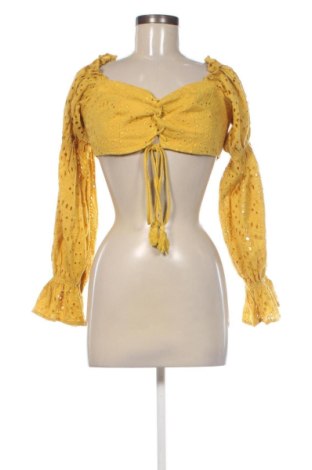 Дамска блуза SHEIN, Размер M, Цвят Жълт, Цена 10,22 €