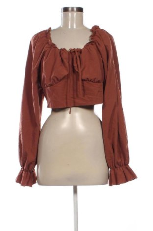 Bluzka damska SHEIN, Rozmiar 3XL, Kolor Brązowy, Cena 51,99 zł