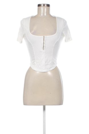 Damen Shirt Stradivarius, Größe S, Farbe Weiß, Preis € 12,99