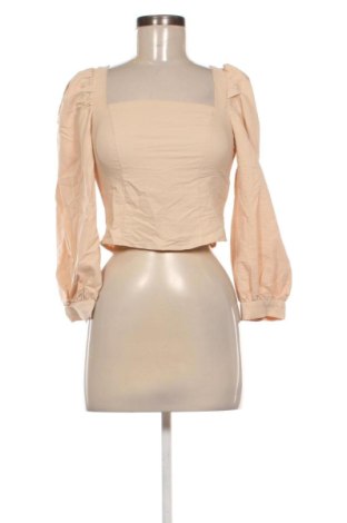 Bluză de femei Trendyol, Mărime XS, Culoare Bej, Preț 107,99 Lei