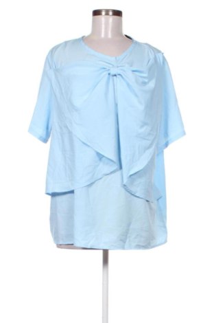 Bluzka damska Zanzea, Rozmiar 4XL, Kolor Niebieski, Cena 53,58 zł