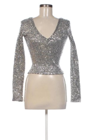 Bluzka damska Zara, Rozmiar S, Kolor Srebrzysty, Cena 72,99 zł