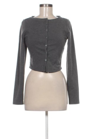 Cardigan de damă Bershka, Mărime M, Culoare Gri, Preț 91,99 Lei
