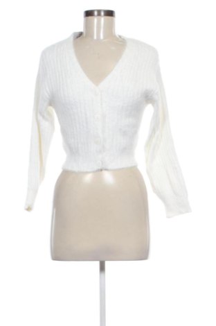 Damski kardigan Bershka, Rozmiar XS, Kolor Biały, Cena 78,99 zł
