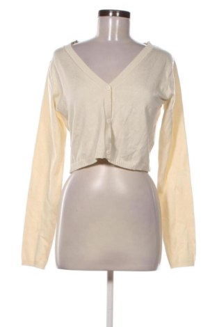 Cardigan de damă Bubbleroom, Mărime L, Culoare Ecru, Preț 76,86 Lei
