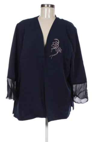 Γυναικεία ζακέτα L'altra Moda, Μέγεθος 4XL, Χρώμα Μπλέ, Τιμή 28,99 €