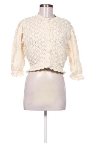 Damski kardigan Zara, Rozmiar M, Kolor ecru, Cena 72,99 zł