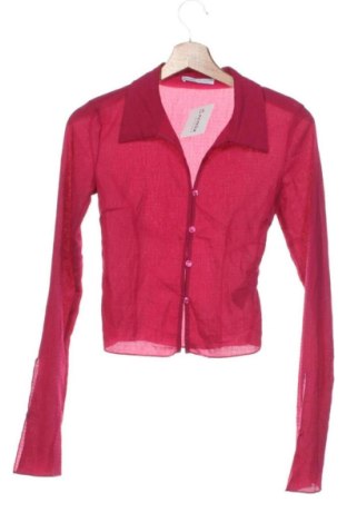 Damska koszula Bershka, Rozmiar XXS, Kolor Czerwony, Cena 67,99 zł