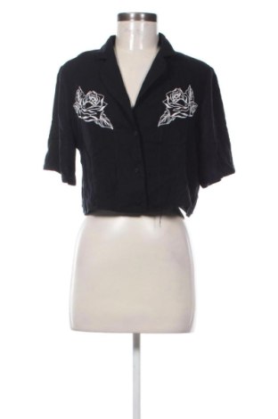 Cămașă de femei Bershka, Mărime M, Culoare Negru, Preț 34,05 Lei