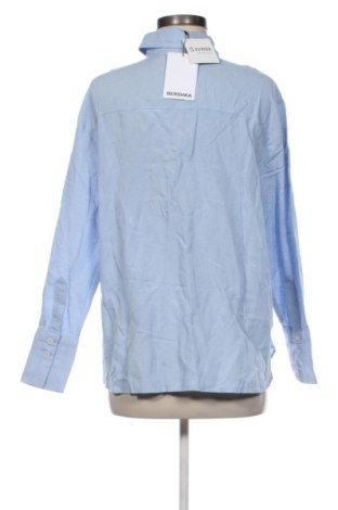 Γυναικείο πουκάμισο Bershka, Μέγεθος S, Χρώμα Μπλέ, Τιμή 15,99 €