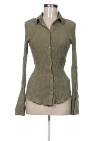Γυναικείο πουκάμισο Bershka, Μέγεθος L, Χρώμα Πράσινο, Τιμή 13,00 €