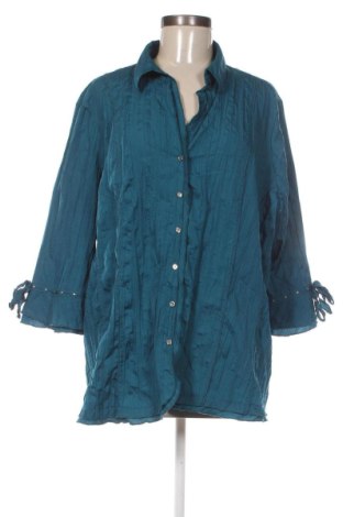 Γυναικείο πουκάμισο Canda, Μέγεθος 3XL, Χρώμα Μπλέ, Τιμή 15,99 €