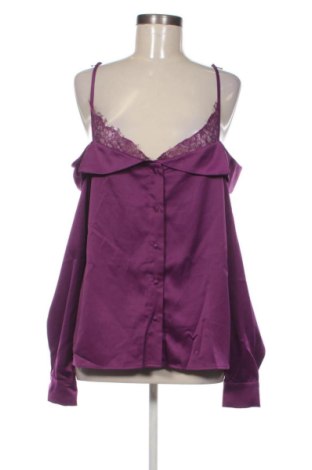 Γυναικείο πουκάμισο SHEIN, Μέγεθος L, Χρώμα Βιολετί, Τιμή 15,99 €