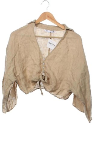 Dámska košeľa  Zara, Veľkosť XS, Farba Béžová, Cena  14,00 €
