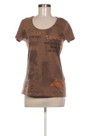 Damski T-shirt 17 & Co., Rozmiar S, Kolor Brązowy, Cena 45,99 zł