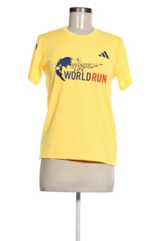 Damen T-Shirt Adidas, Größe S, Farbe Gelb, Preis 13,81 €