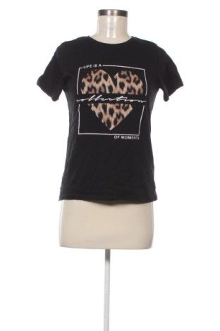 Γυναικείο t-shirt Amisu, Μέγεθος XS, Χρώμα Μαύρο, Τιμή 9,00 €