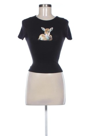 Tricou de femei Bershka, Mărime XS, Culoare Negru, Preț 46,92 Lei