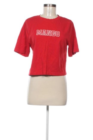 Damski T-shirt Mango, Rozmiar S, Kolor Czerwony, Cena 42,87 zł
