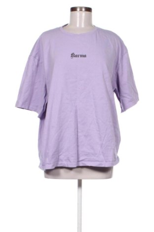 Damen T-Shirt NA-KD, Größe L, Farbe Lila, Preis € 9,14