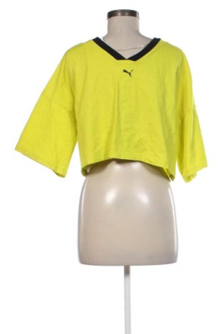Γυναικείο t-shirt PUMA, Μέγεθος S, Χρώμα Πράσινο, Τιμή 14,39 €
