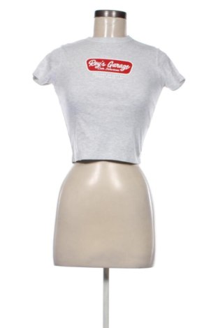 Tricou de femei Pull&Bear, Mărime S, Culoare Gri, Preț 71,99 Lei