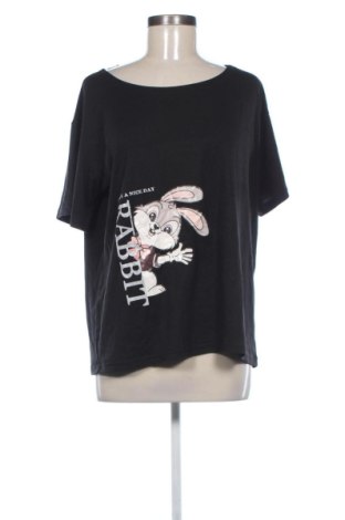 Damski T-shirt SHEIN, Rozmiar XXL, Kolor Czarny, Cena 45,99 zł