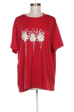 Damen T-Shirt SHEIN, Größe 3XL, Farbe Rot, Preis 11,99 €