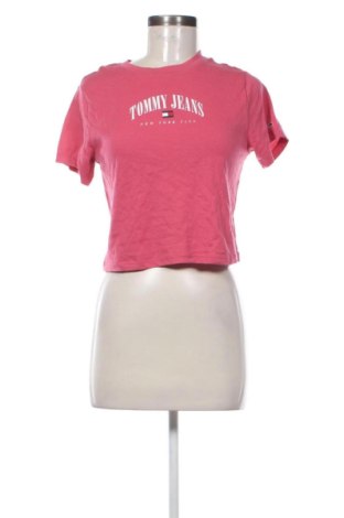 Γυναικείο t-shirt Tommy Jeans, Μέγεθος M, Χρώμα Ρόζ , Τιμή 20,99 €