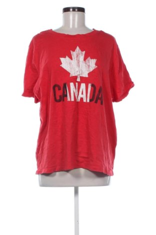 Γυναικείο t-shirt Unbranded, Μέγεθος XXL, Χρώμα Κόκκινο, Τιμή 10,99 €