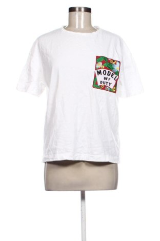 Tricou de femei Zara, Mărime M, Culoare Alb, Preț 29,19 Lei