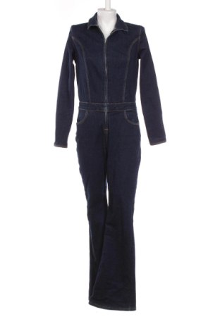 Salopetă lungă de damă Bershka, Mărime M, Culoare Albastru, Preț 130,33 Lei