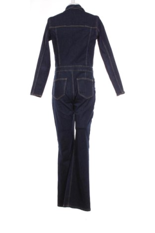 Salopetă lungă de damă Bershka, Mărime M, Culoare Albastru, Preț 130,33 Lei