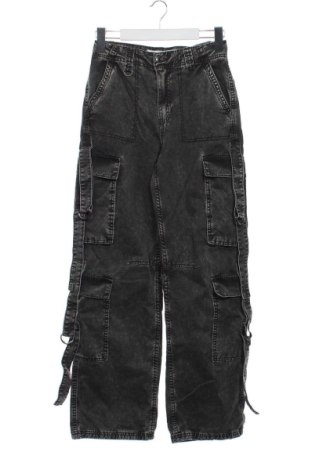 Blugi de femei Bershka, Mărime XS, Culoare Gri, Preț 78,20 Lei