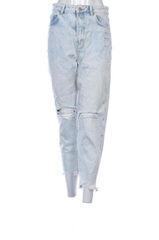 Damskie jeansy Bershka, Rozmiar M, Kolor Niebieski, Cena 78,99 zł