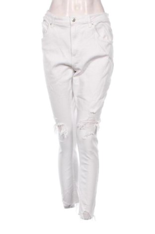 Blugi de femei Bershka, Mărime XXL, Culoare Alb, Preț 91,99 Lei