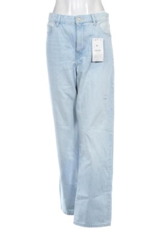 Blugi de femei Bershka, Mărime L, Culoare Albastru, Preț 145,99 Lei