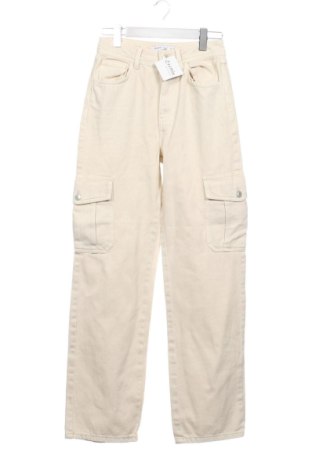 Damskie jeansy Cropp, Rozmiar S, Kolor ecru, Cena 213,86 zł