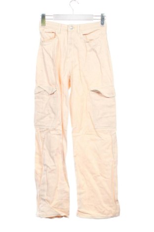 Blugi de femei H&M, Mărime XS, Culoare Ecru, Preț 91,99 Lei