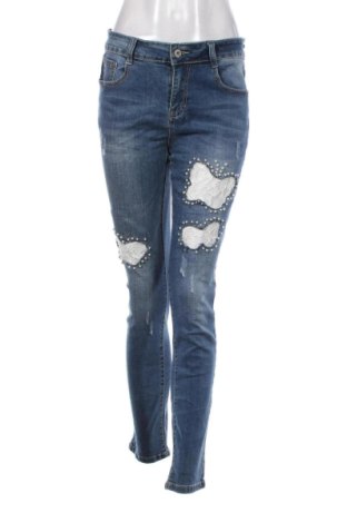Blugi de femei Miss.Natalie, Mărime L, Culoare Albastru, Preț 91,99 Lei